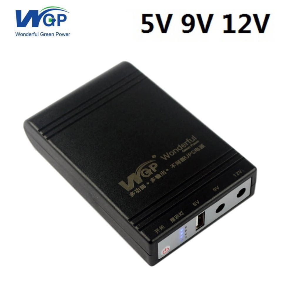 WGP মিনি UPS 10400mAh, ইনপুট 12V, আউটপুট 5V/9V/12V