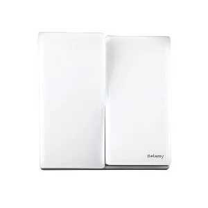 Belamy সাদা 2 গ্যাং 1 ওয়ে সুইচ BE-148-SW