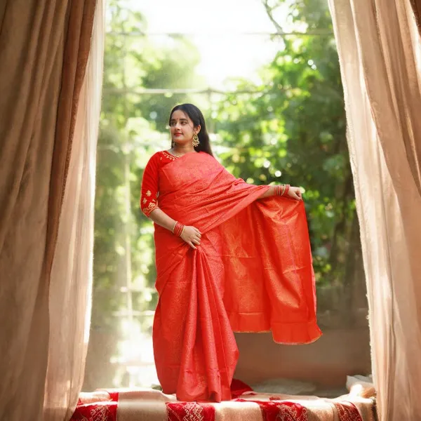 সিল্ক কাতান শাড়ি (12 হাত)