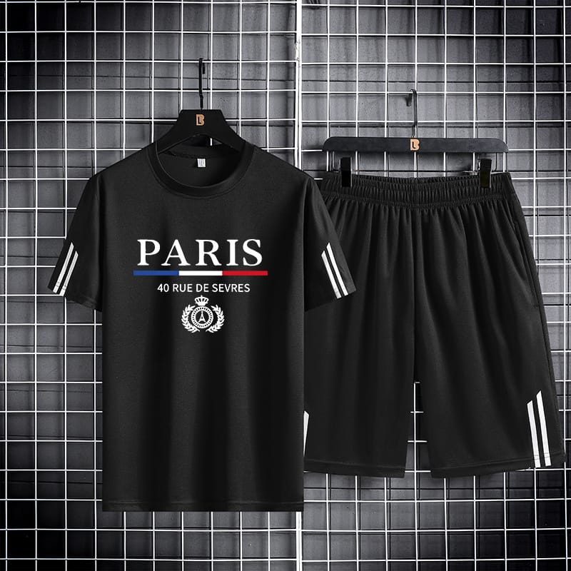 Men's Mesh Fabric Half Pant and T-Shirt Set, 160 GSM, 6 Colours
