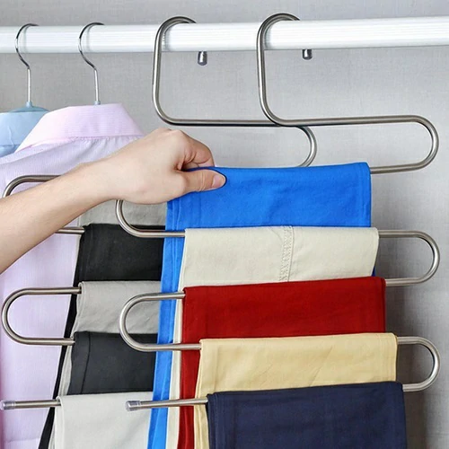 5 layers S Shape MultiFunctional Clothes Hangers