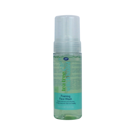 Boots টি ট্রি ও উইচ হ্যাজেল ফোমিং ফেস ওয়াশ 150ml