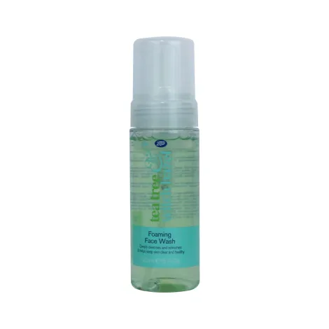Boots টি ট্রি ও উইচ হ্যাজেল ফোমিং ফেস ওয়াশ 150ml