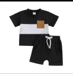 Boys' and Girls' Cotton T-Shirt Set, 160 GSM, 6 Months to 6 Years