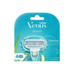 Gillette Venus Smooth মেয়েদের রেজর ব্লেড, অ্যালোভেরা Glidestrip 4 পিস