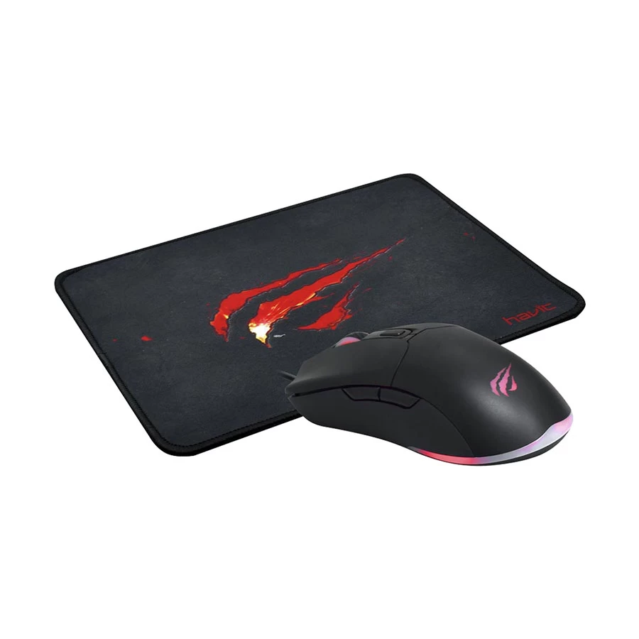 Havit KB889CM Rainbow Gaming Keyboard, Mouse & Pad Combo with Bangla