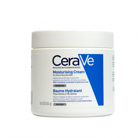 CeraVe ময়েশ্চারাইজিং ক্রিম 454g - শুষ্ক থেকে খুব শুষ্ক ত্বকের জন্য