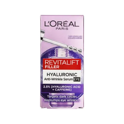L'Oreal Revitalift Filler হায়ালুরোনিক অ্যান্টি-রিঙ্কেল আই সিরাম 20ml