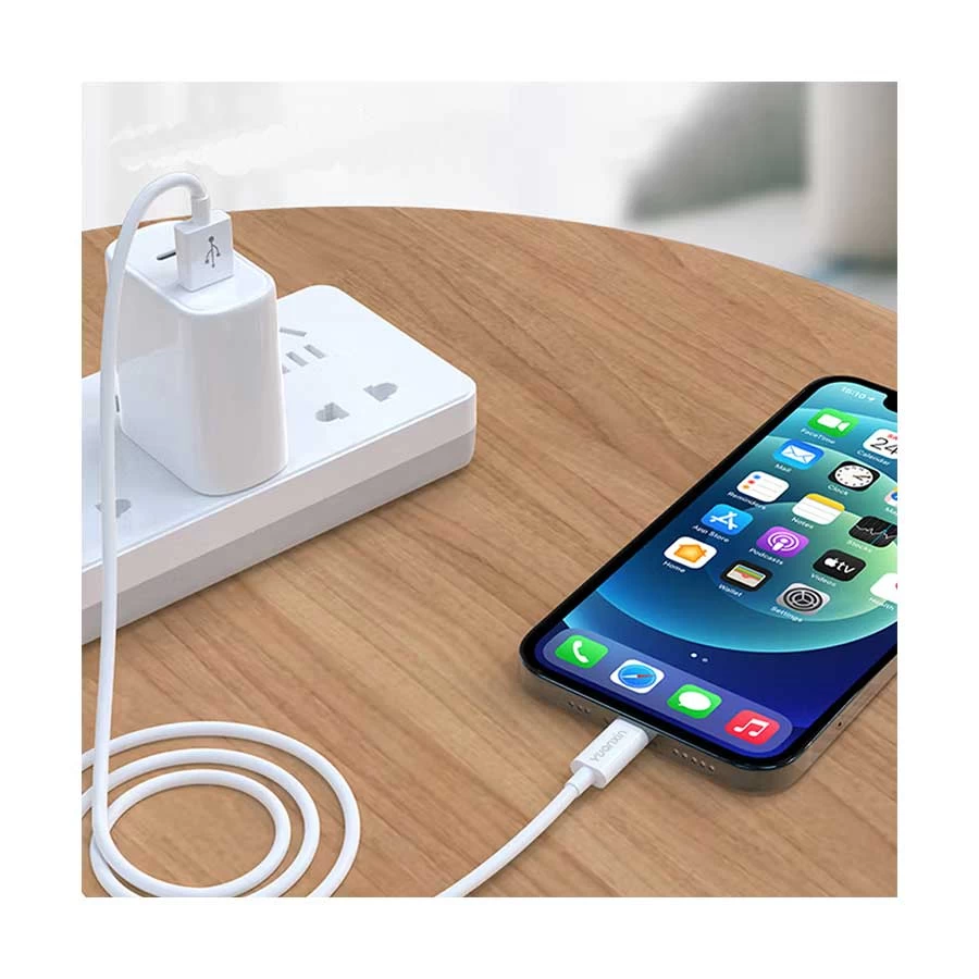 Yuanxin X-KC802 USB to Lightning Data & Charging Cable 1 Meter White