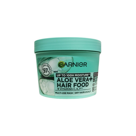Garnier Hair Food অ্যালোভেরা মাল্টি-ইউজ হেয়ার মাস্ক, ভিটামিন C, E, F যুক্ত 400ml
