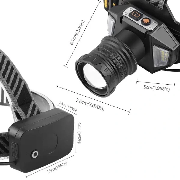 GearUP HL10 PRO Rechargeable LED Headlamp