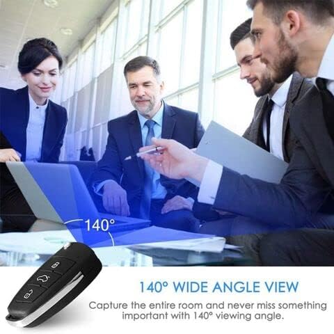 HD 1080p Mini Keychain Camera Hidden Night Vision Small Security Car Key Cam