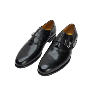 25002-Black ছেলেদের কাউ লেদার অক্সফোর্ড ফর্মাল শু