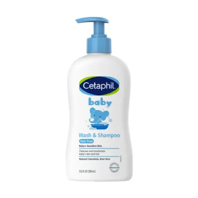 Cetaphil বেবি সেনসিটিভ স্কিন ওয়াশ ও শ্যাম্পু 399ml