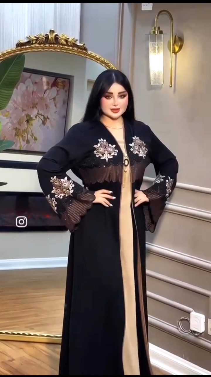 আবায়া কোটি বোরকা ড্রেস, এমব্রয়ডারি ও স্টোন ওয়ার্ক