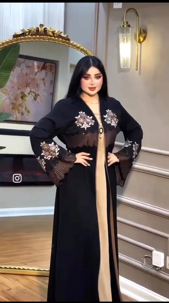 আবায়া কোটি বোরকা ড্রেস, এমব্রয়ডারি ও স্টোন ওয়ার্ক