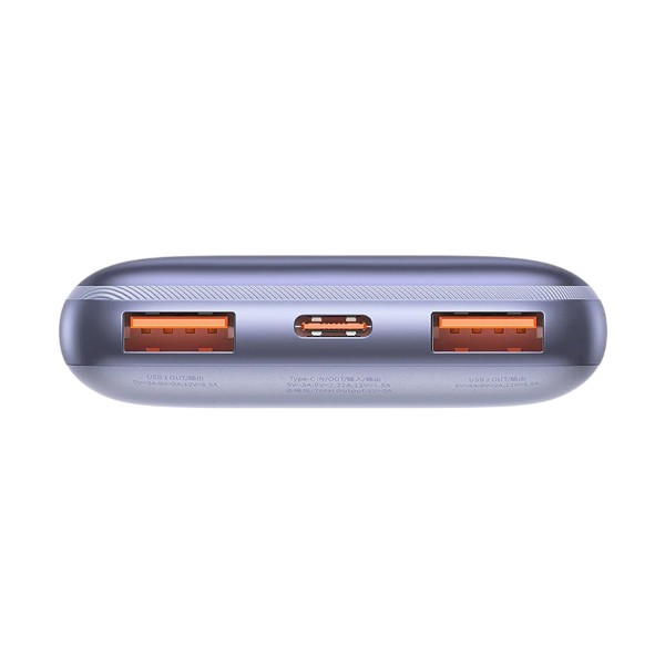 বেসাস প্রো PPBD040205 10000mAh ভায়োলেট 20W ডিজিটাল ডিসপ্লে পাওয়ার ব্যাংক