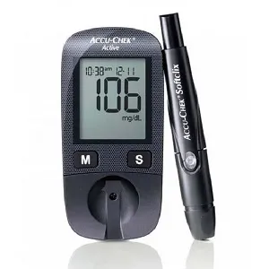 Accu-Chek Active গ্লুকোজ মনিটর, সাথে 10টি টেস্ট স্ট্রিপ