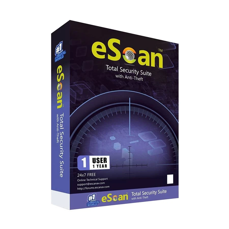 eScan Total Security 1 User 1 Year