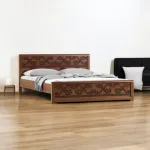 Regal Jamdani কাঠের কুইন সাইজ খাট