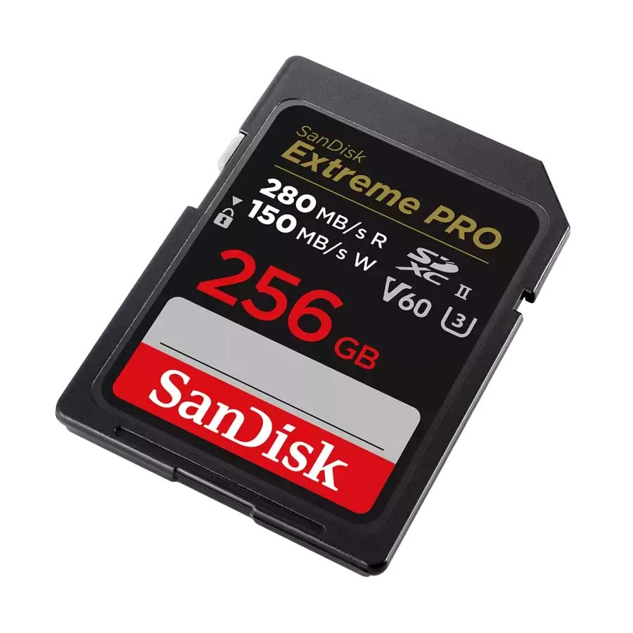 SanDisk Extreme PRO 256GB SDXC UHS-II U3 V60 Memory Card