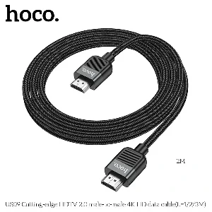 Hoco US09 কাটিং এজ HDTV পুরুষ থেকে পুরুষ HDMI 4K ডেটা কেবল