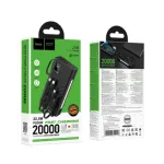 Hoco J155 Shine 20000mAh পাওয়ার ব্যাংক, 22.5W ও PD 20W, 4টি বিল্ট-ইন ক্যাবল