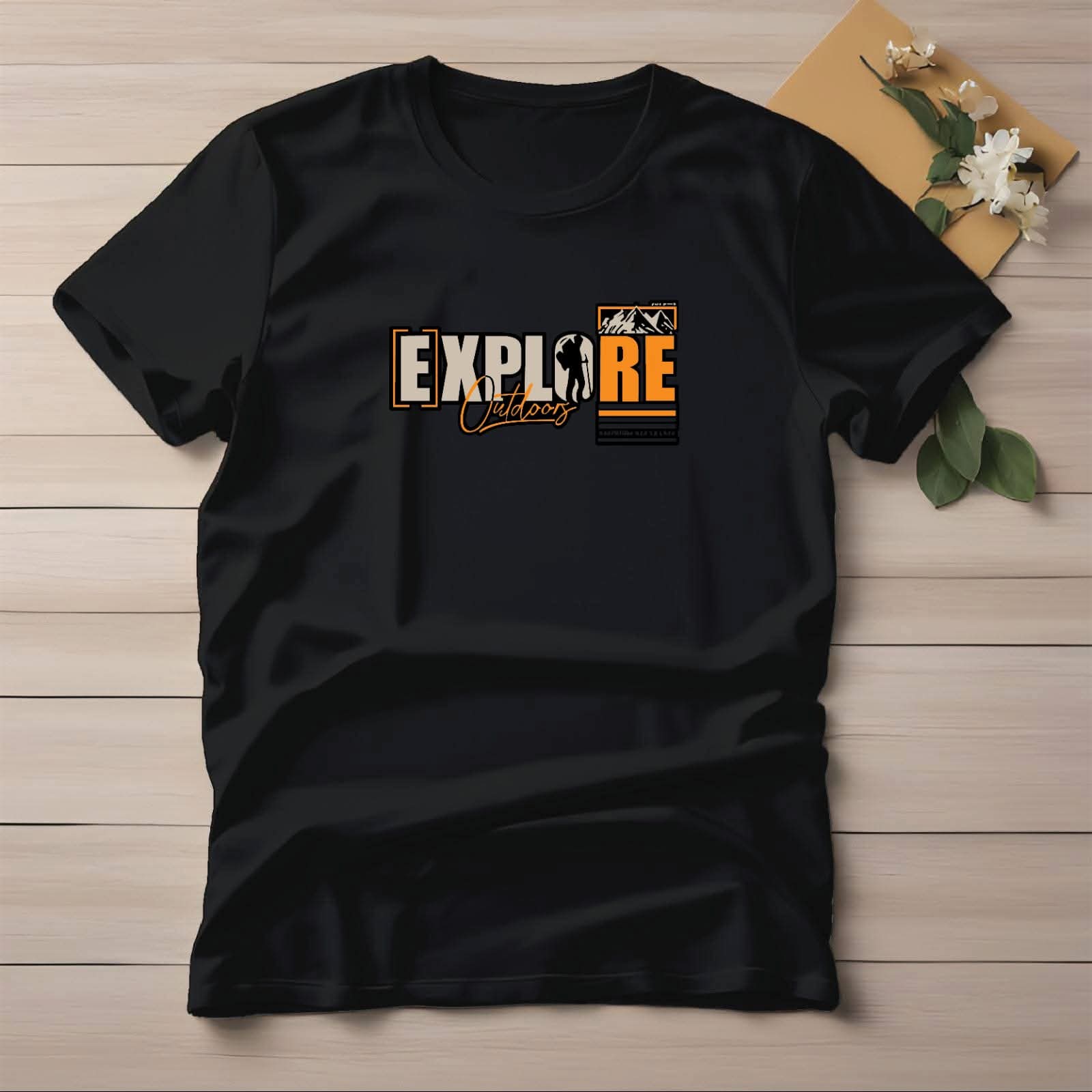 Men's Cotton DTF Printed Tee, 6 Colours, Chest 36 to 42 Inch