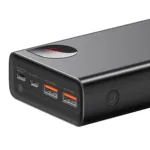 Baseus Adaman 20000mAh 22.5W মেটাল পাওয়ার ব্যাংক, ডিজিটাল ডিসপ্লে – কালো