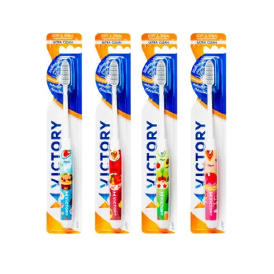 Victory Ultra Clean Soft & Spiral মাল্টিকালার টুথব্রাশ 4 পিস