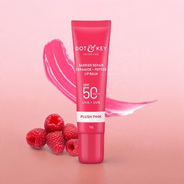 Dot & Key Barrier Repair সেরামাইড + পেপটাইড লিপ বাম 10g - Plush Pink