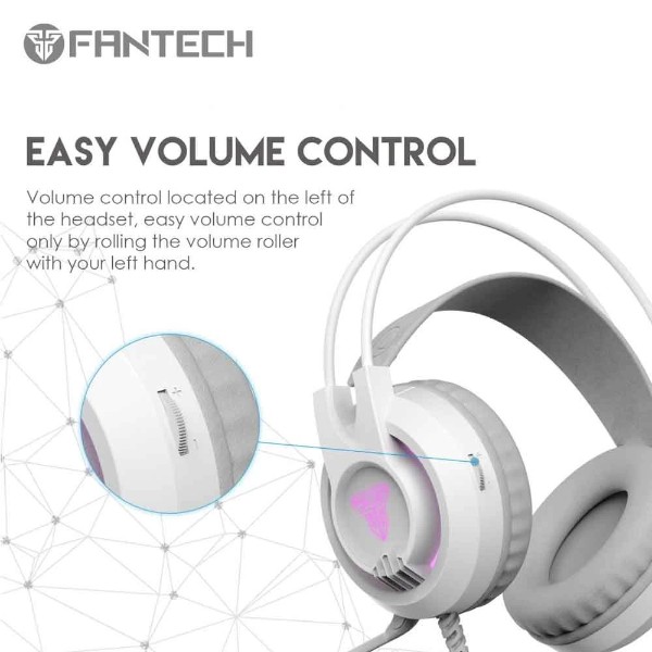 Fantech HG20 চিফ II স্পেস এডিশন আরজিবি ওয়ায়ার্ড হোয়াইট গেমিং হেডফোন