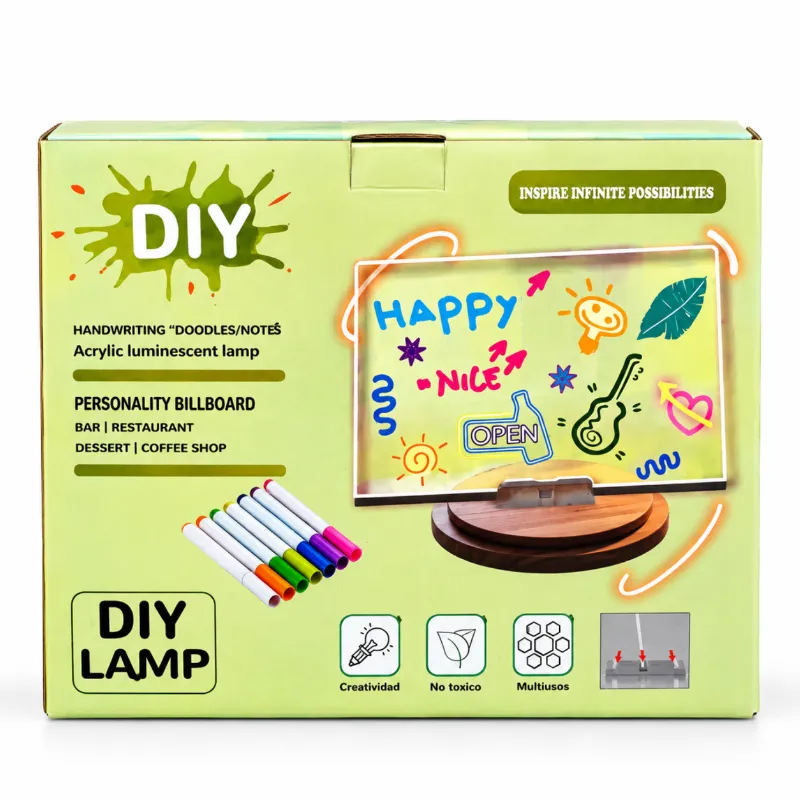 DIY অ্যাক্রিলিক লুমিনেসেন্ট ল্যাম্প