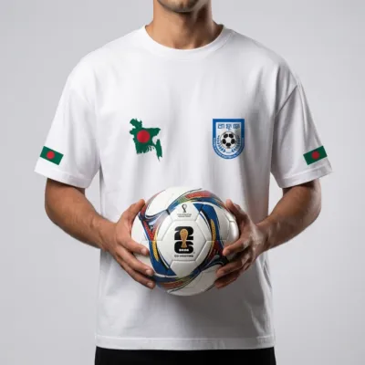 Bangladesh Football Edition ড্রপ-শোল্ডার টি-শার্ট