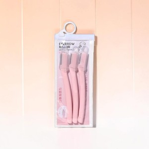 Lmltop Light & Portable Eyebrow Razor 3-Piece Multicolor Set