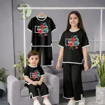 Kids' Half Sleeve Dyed Cotton T-Shirt and Pant Set, 2 to 12 Years