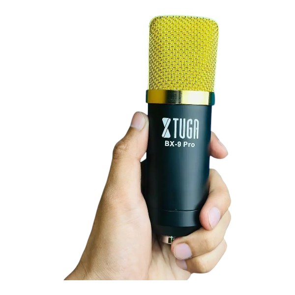 Xtuga BX-9 Pro কনডেন্সার মাইক্রোফোন – গোল্ডেন