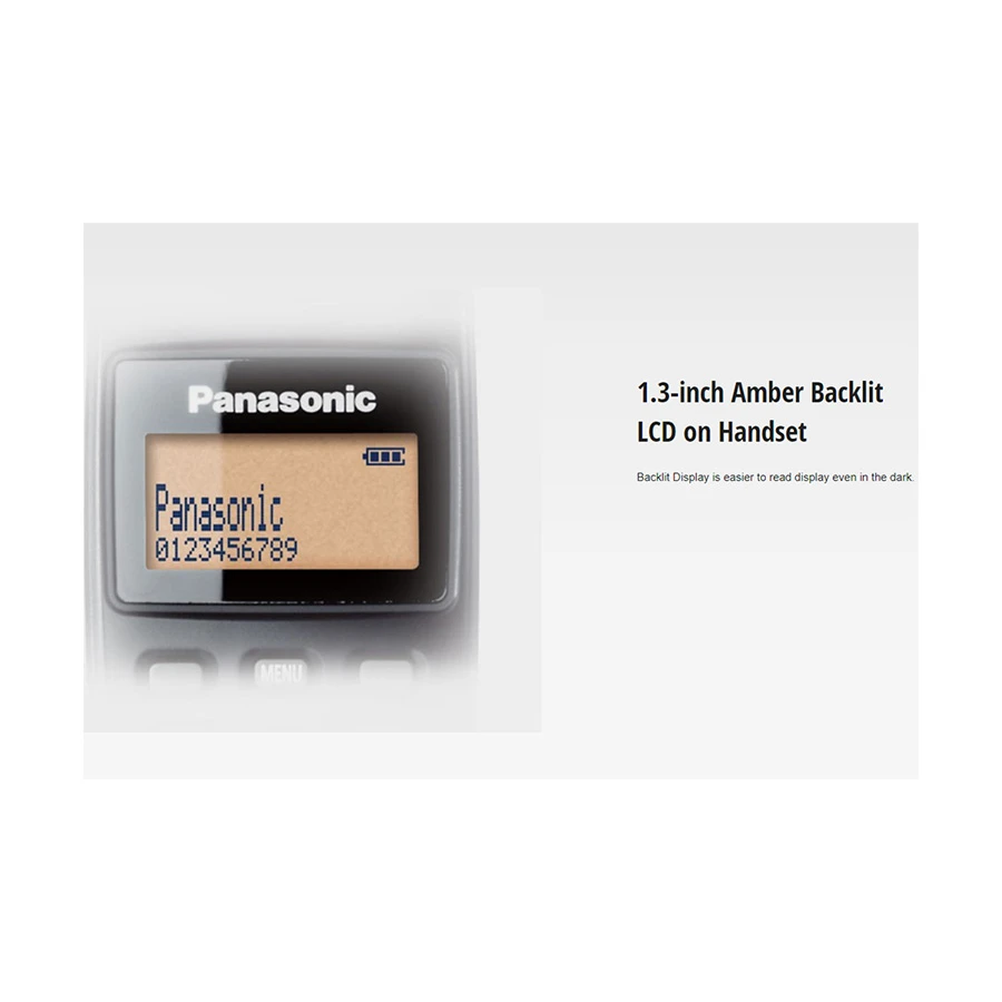 Panasonic KX-TG3611BXB Cordless Black Phone Set