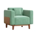 Regal Vienna কাঠের সিঙ্গেল সোফা SSC-367-3-1-20 (ফ্যাব্রিক 2140)