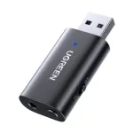 Ugreen CM523 (60300) USB ব্লুটুথ 5.1 অডিও ট্রান্সমিটার/রিসিভার অ্যাডাপ্টার (কালো)