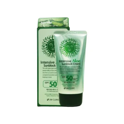 3W Clinic Intensive Aloe সানব্লক ক্রিম SPF50+ PA+++ 70ml