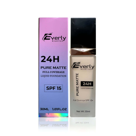 Everly Beauties Pure Matte Full Coverage Foundation - Warm Nude (China)