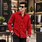 Men's Full Sleeve Micro Stitch Digital Print Shirt, M to XXL