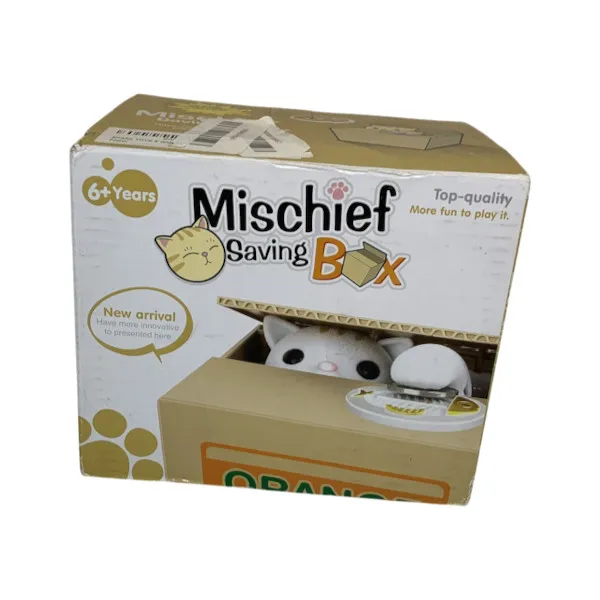 Mischief সেভিং বক্স / টাকা চুরি করা বিড়াল পিগি ব্যাংক