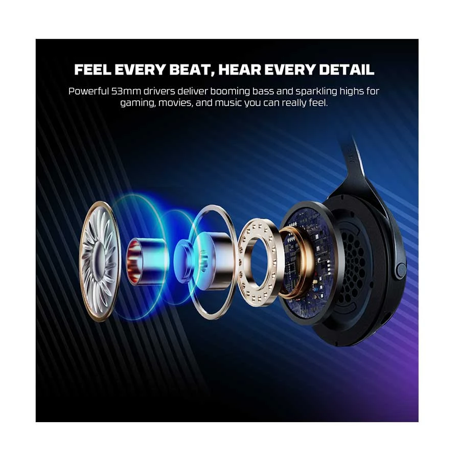 Fantech Orbita WHG07 Quad-Mode Wireless Black Gaming Headset