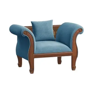 Regal FRANCISCO কাঠের সিঙ্গেল সোফা SSC-375-3-1-20 (ফ্যাব্রিক 2159)