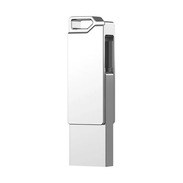 Hiksemi Sync HS-USB-E327C 128GB USB 3.2 & Type-C সিলভার পেন ড্রাইভ