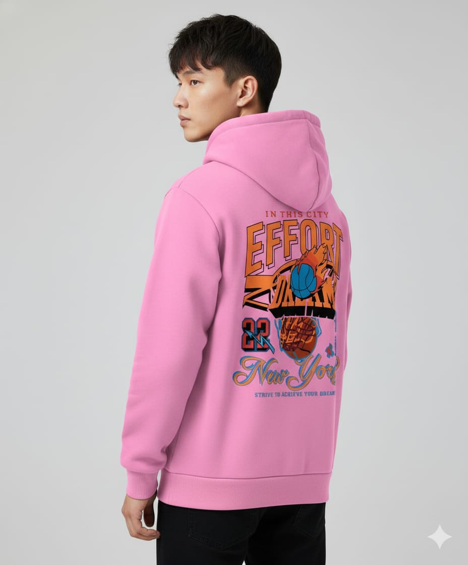 Men's and Women's Pure Cotton Drop Shoulder Hoodie, 280 GSM