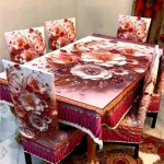 ওয়াটারপ্রুফ PVC টেবিল ক্লথ – ম্যাচিং চেয়ার কভারসহ