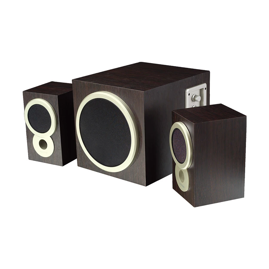 Microlab TMN8 BT 2:1 Bluetooth Multimedia Speaker Wooden